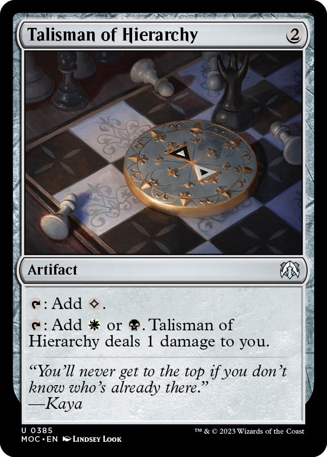 Image for Talisman of Hierarchy (385) [March of the Machine] - Magic: The Gathering