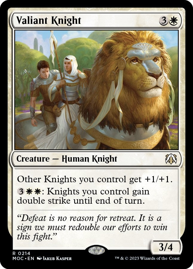 Image for Valiant Knight (214) [March of the Machine] - Magic: The Gathering