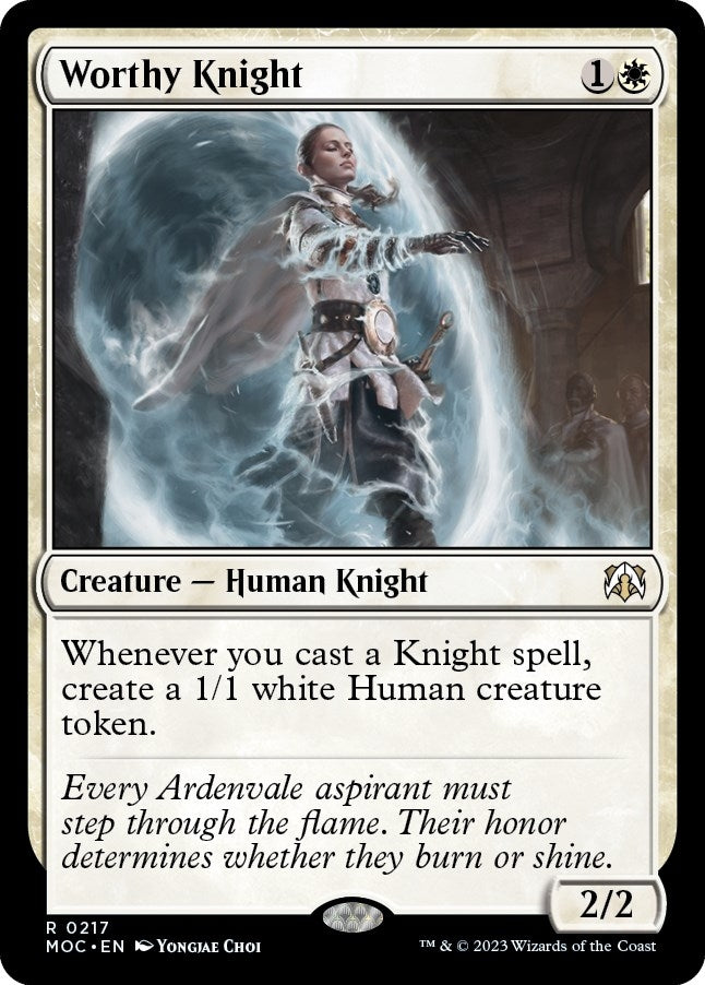 Image for Worthy Knight (217) [March of the Machine] - Magic: The Gathering