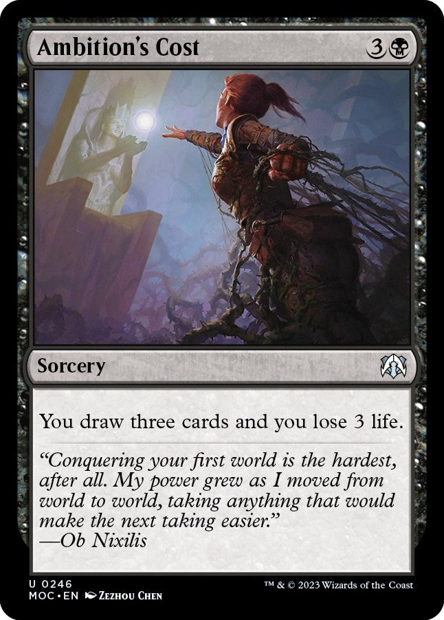 Image for Ambition's Cost (246) [March of the Machine] - Magic: The Gathering