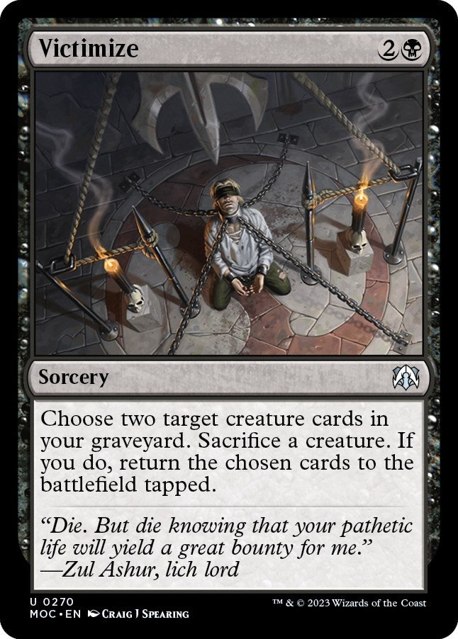 Image for Victimize (270) [March of the Machine] - Magic: The Gathering