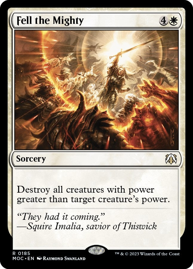 Image for Fell the Mighty (185) [March of the Machine] - Magic: The Gathering