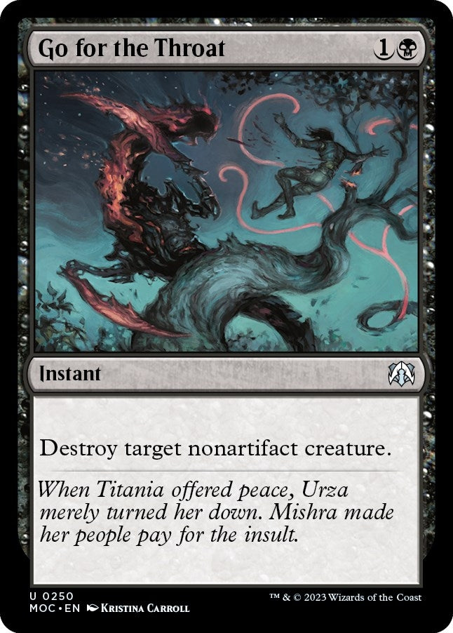 Image for Go for the Throat (250) [March of the Machine] - Magic: The Gathering