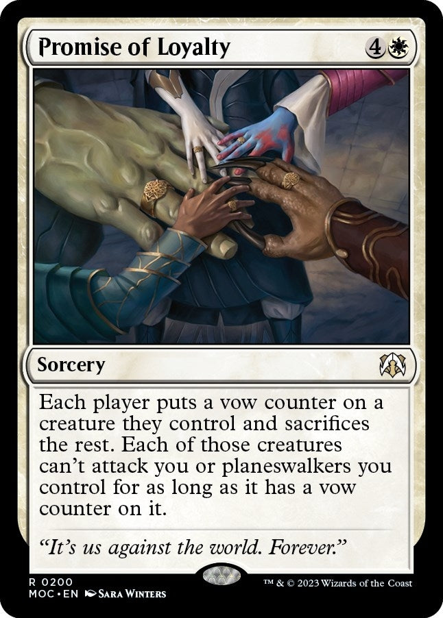 Image for Promise of Loyalty (200) [March of the Machine] - Magic: The Gathering