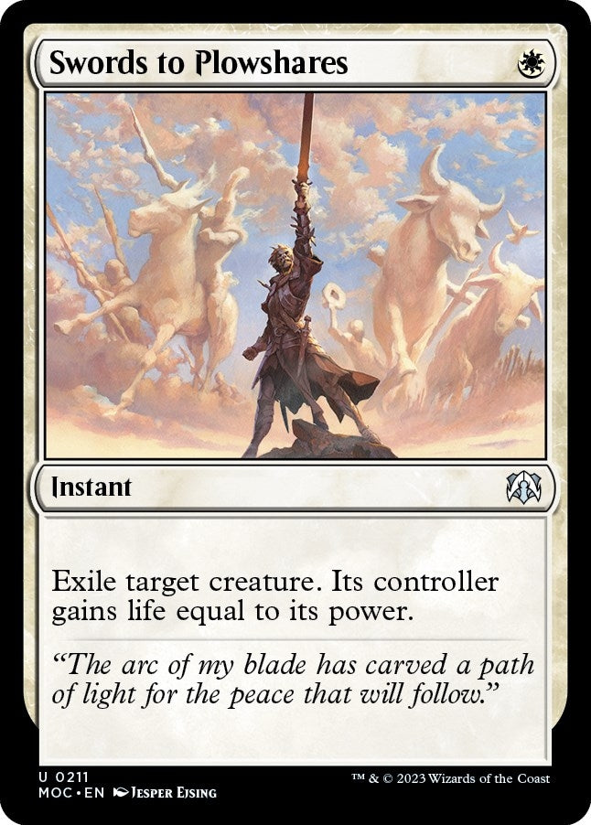 Image for Swords to Plowshares (211) [March of the Machine] - Magic: The Gathering