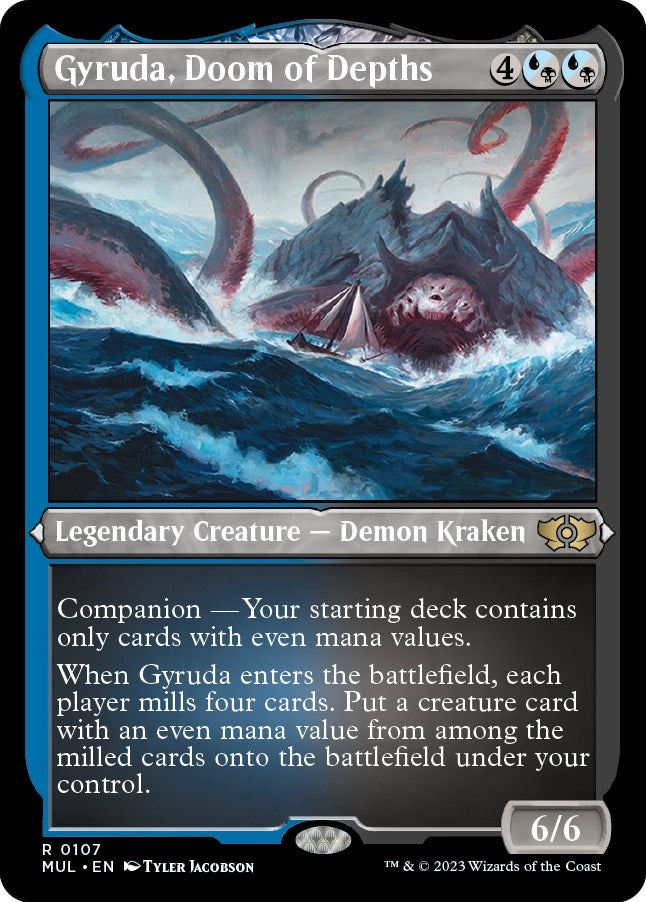 Image for Gyruda, Doom of Depths (Foil Etched) (107) [March of the Machine: Multiverse Legends] - Magic: The Gathering