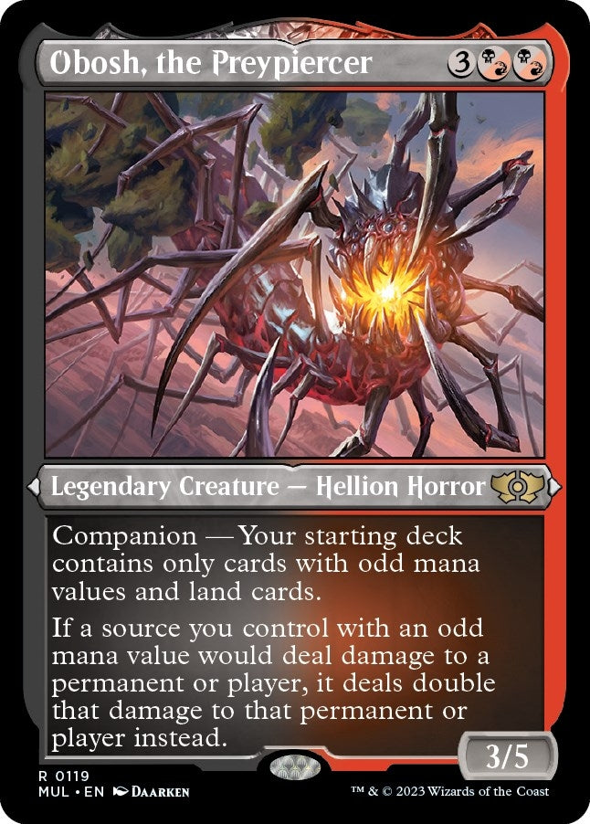 Image for Obosh, the Preypiercer (Foil Etched) (119) [March of the Machine: Multiverse Legends] - Magic: The Gathering