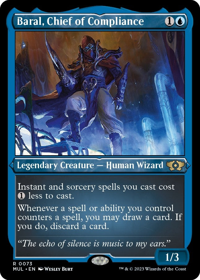 Image for Baral, Chief of Compliance (Foil Etched) (73) [March of the Machine: Multiverse Legends] - Magic: The Gathering