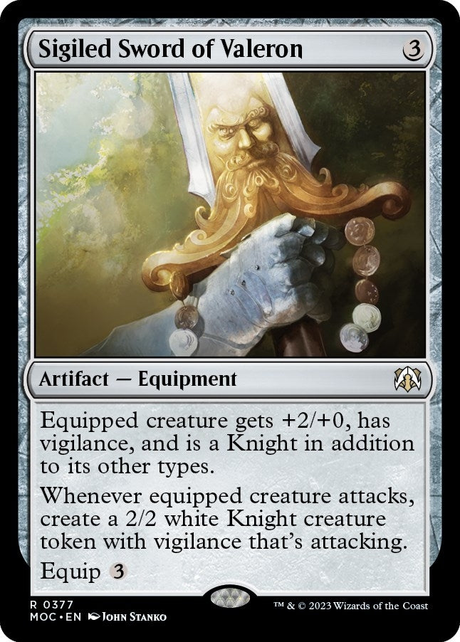Image for Sigiled Sword of Valeron (377) [March of the Machine] - Magic: The Gathering
