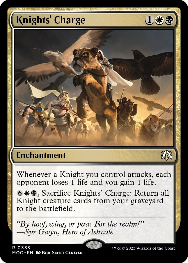 Image for Knights' Charge (333) [March of the Machine] - Magic: The Gathering