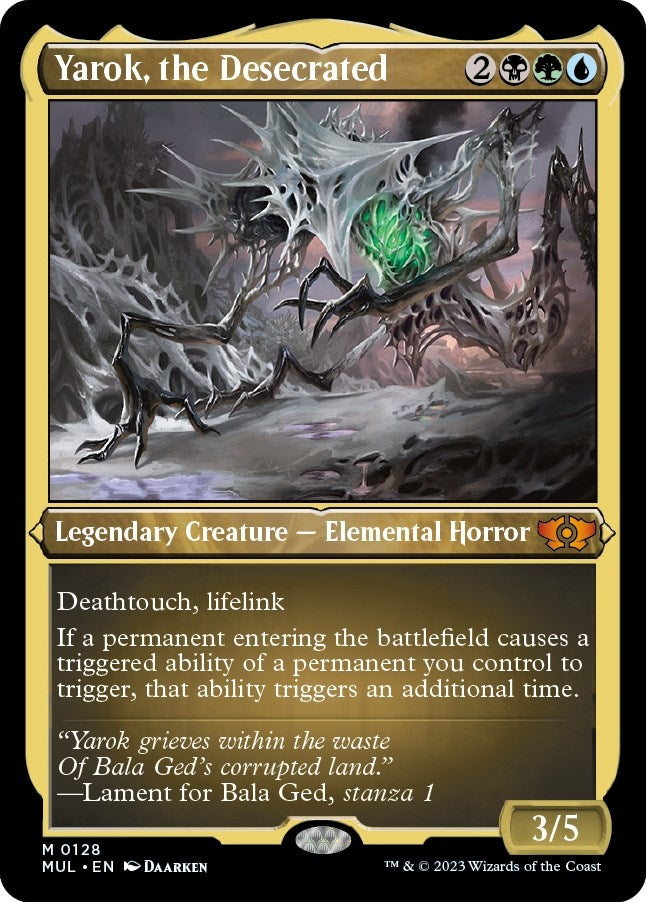 Image for Yarok, the Desecrated (Foil Etched) (128) [March of the Machine: Multiverse Legends] - Magic: The Gathering