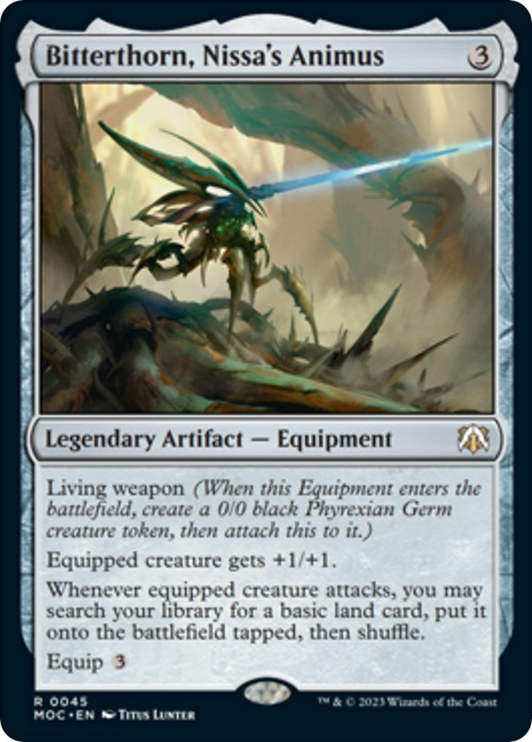 Image for Bitterthorn, Nissa's Animus (45) [March of the Machine] - Magic: The Gathering