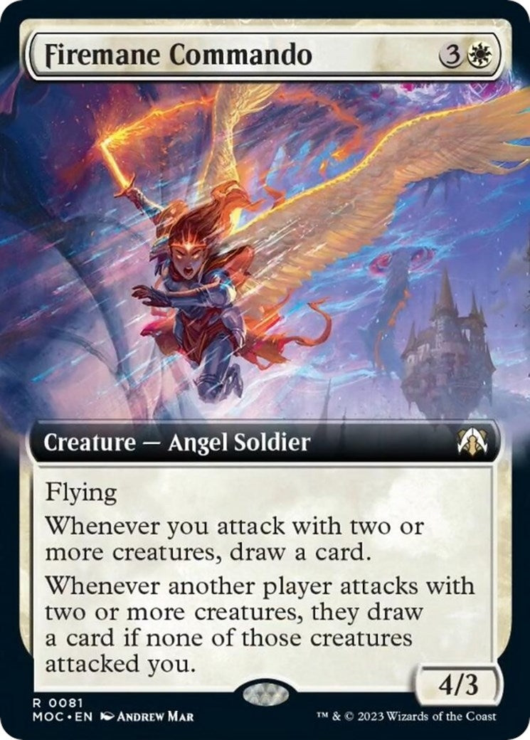Image for Firemane Commando (Extended Art) (81) [March of the Machine] - Magic: The Gathering