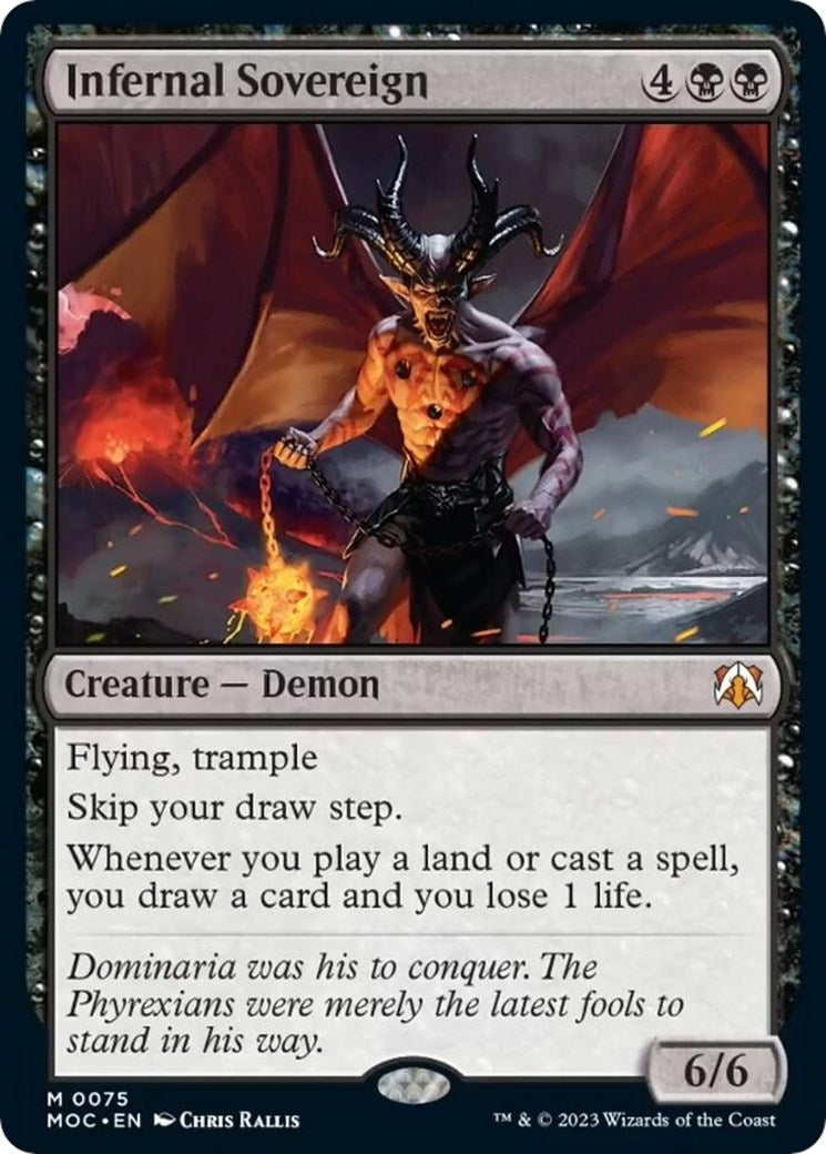 Image for Infernal Sovereign (75) [March of the Machine] - Magic: The Gathering