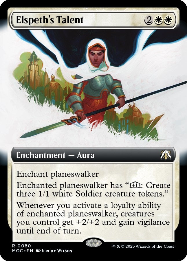 Image for Elspeth's Talent (Extended Art) (80) [March of the Machine] - Magic: The Gathering