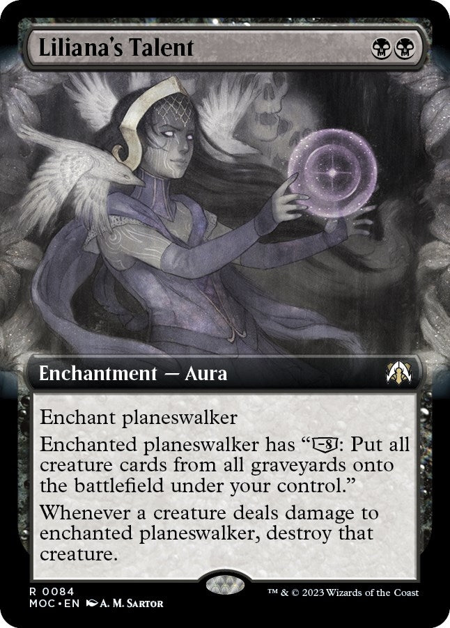 Image for Liliana's Talent (Extended Art) (84) [March of the Machine] - Magic: The Gathering