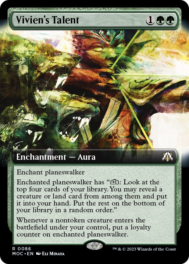 Image for Vivien's Talent (Extended Art) (86) [March of the Machine] - Magic: The Gathering