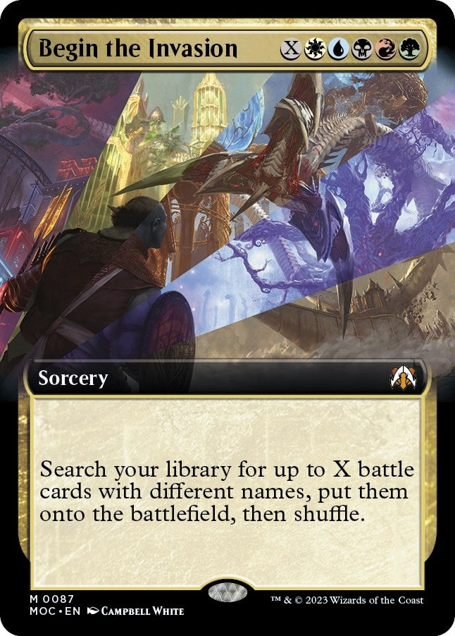 Image for Begin the Invasion (Extended Art) (87) [March of the Machine] - Magic: The Gathering