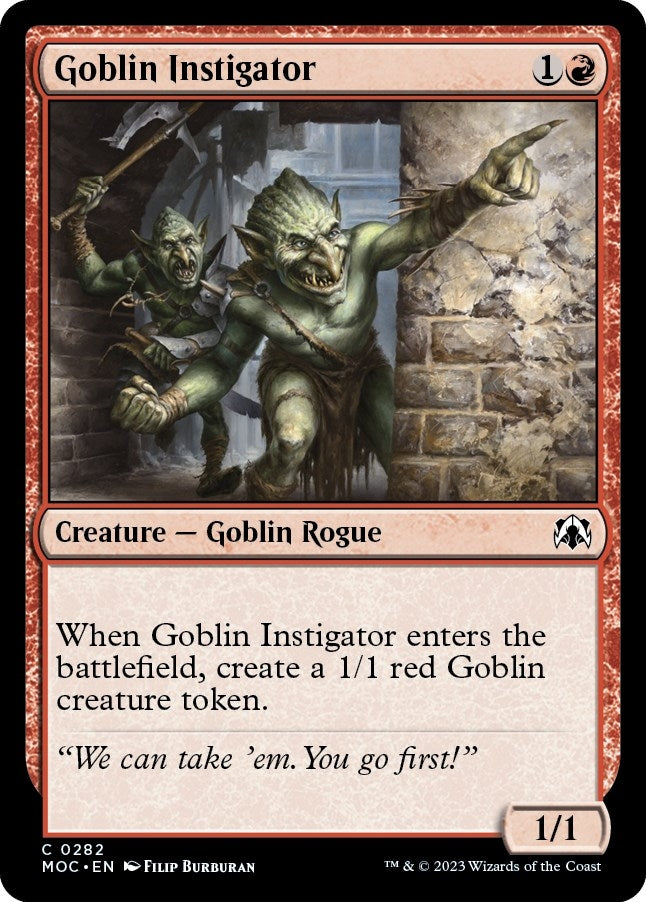Image for Goblin Instigator (282) [March of the Machine] - Magic: The Gathering
