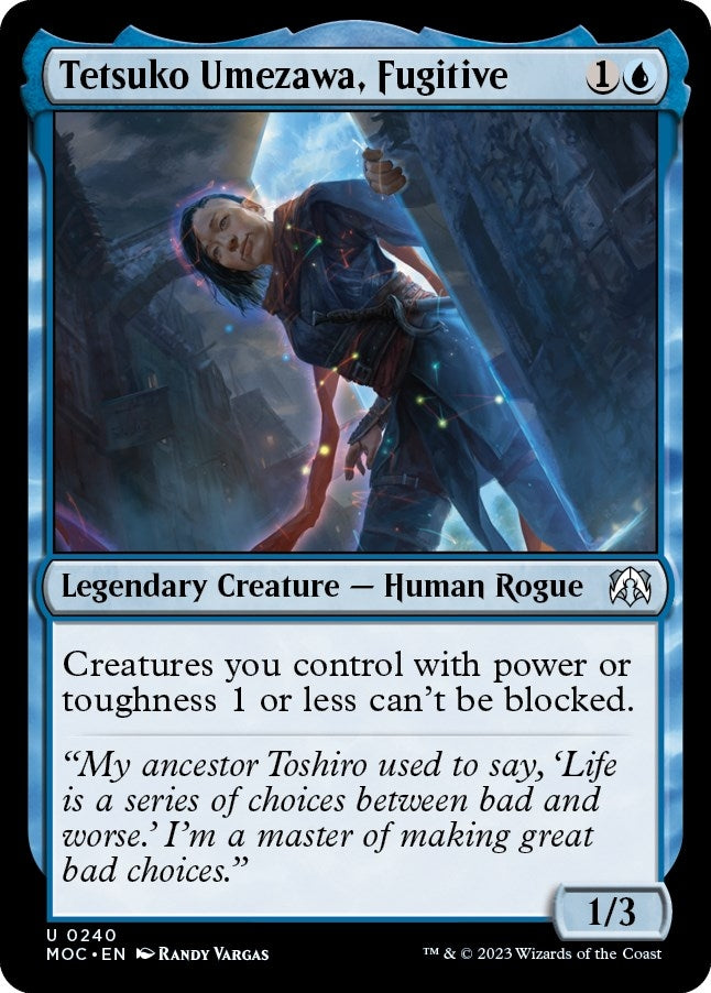 Image for Tetsuko Umezawa, Fugitive (240) [March of the Machine] - Magic: The Gathering