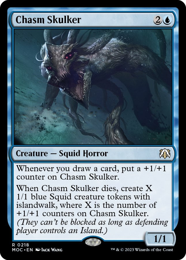 Image for Chasm Skulker (218) [March of the Machine] - Magic: The Gathering