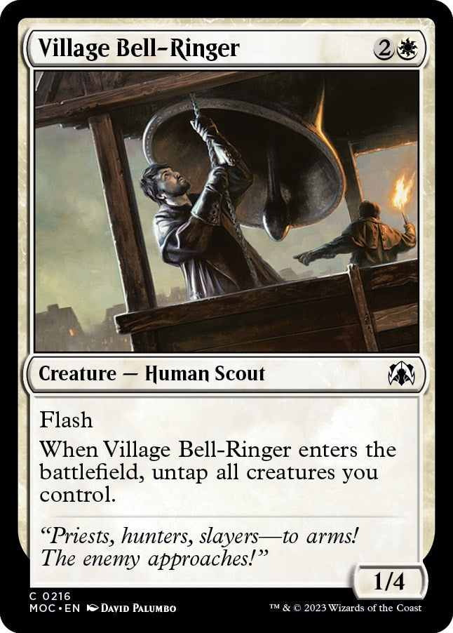 Image for Village Bell-Ringer (216) [March of the Machine] - Magic: The Gathering