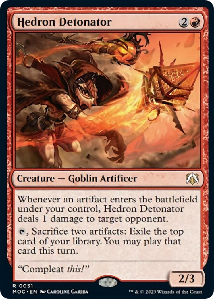 Image for Hedron Detonator (31) [March of the Machine] - Magic: The Gathering