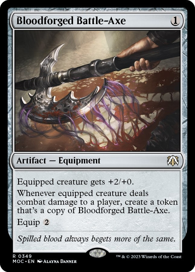 Image for Bloodforged Battle-Axe (349) [March of the Machine] - Magic: The Gathering