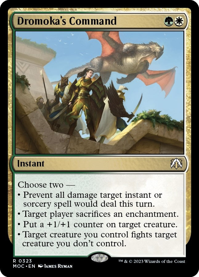 Image for Dromoka's Command (323) [March of the Machine] - Magic: The Gathering