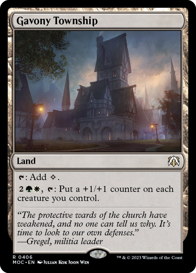 Image for Gavony Township (406) [March of the Machine] - Magic: The Gathering
