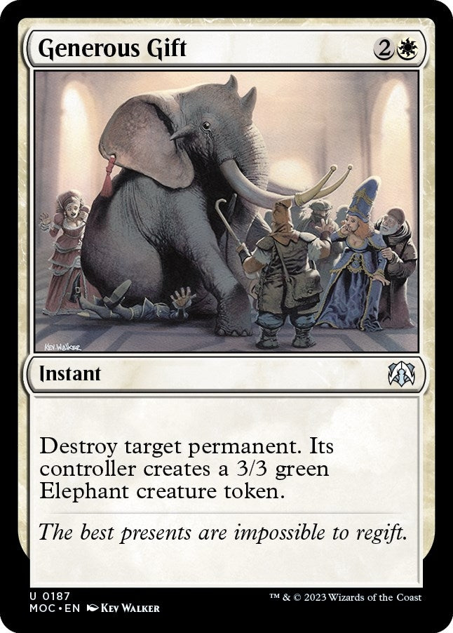 Image for Generous Gift (187) [March of the Machine] - Magic: The Gathering