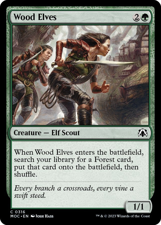 Image for Wood Elves (316) [March of the Machine] - Magic: The Gathering