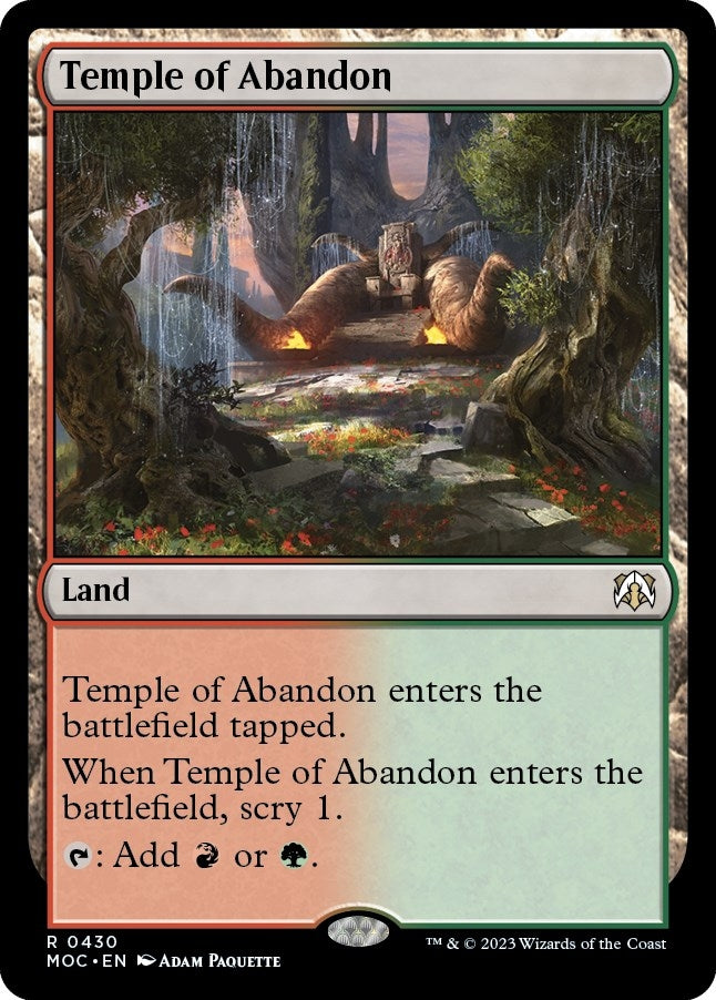 Image for Temple of Abandon (430) [March of the Machine] - Magic: The Gathering