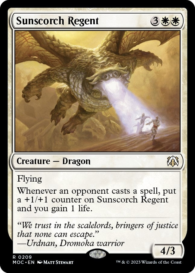 Image for Sunscorch Regent (209) [March of the Machine] - Magic: The Gathering