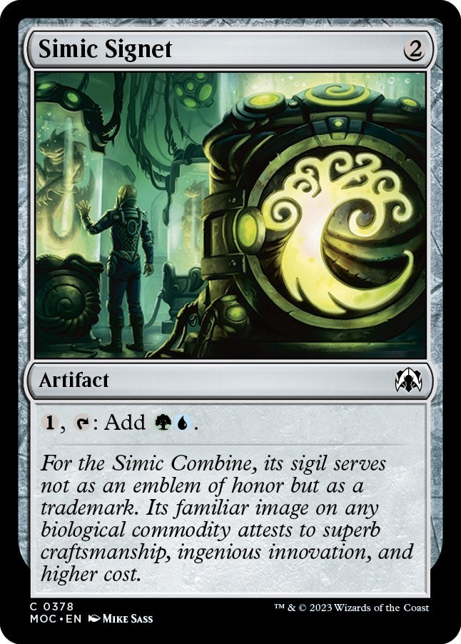 Image for Simic Signet (378) [March of the Machine] - Magic: The Gathering