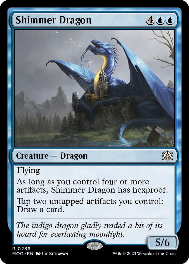 Image for Shimmer Dragon (236) [March of the Machine] - Magic: The Gathering