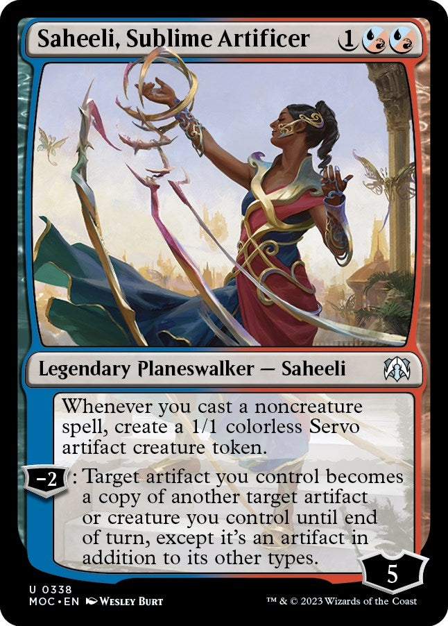 Image for Saheeli, Sublime Artificer (338) [March of the Machine] - Magic: The Gathering