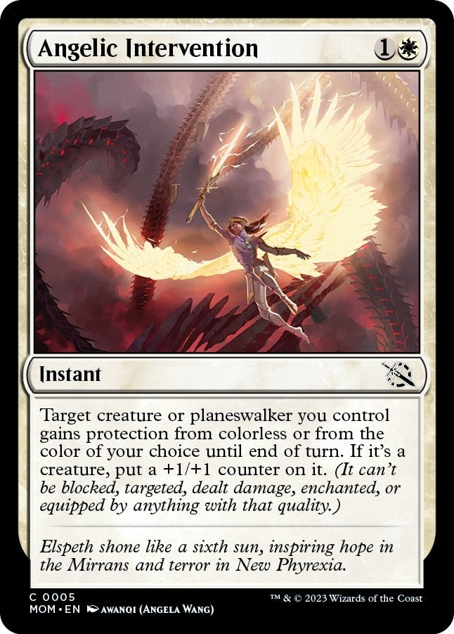 Image for Angelic Intervention (5) [March of the Machine] - Magic: The Gathering