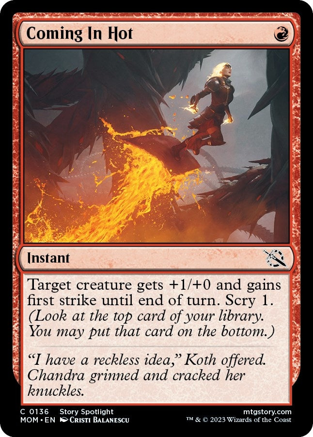 Image for Coming In Hot (136) [March of the Machine] - Magic: The Gathering