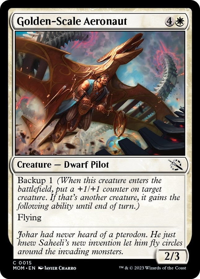 Image for Golden-Scale Aeronaut (15) [March of the Machine] - Magic: The Gathering