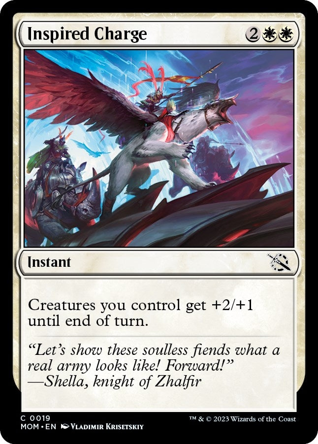 Image for Inspired Charge (19) [March of the Machine] - Magic: The Gathering