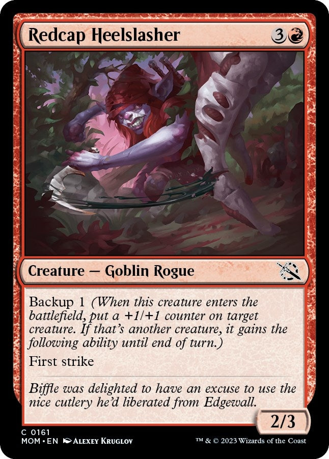 Image for Redcap Heelslasher (161) [March of the Machine] - Magic: The Gathering