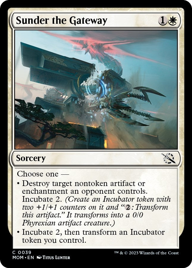 Image for Sunder the Gateway (39) [March of the Machine] - Magic: The Gathering