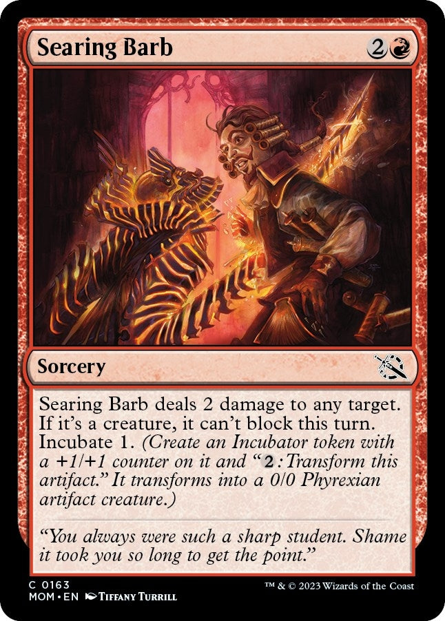 Image for Searing Barb (163) [March of the Machine] - Magic: The Gathering