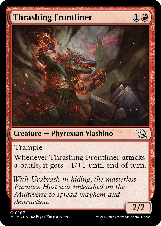 Image for Thrashing Frontliner (167) [March of the Machine] - Magic: The Gathering