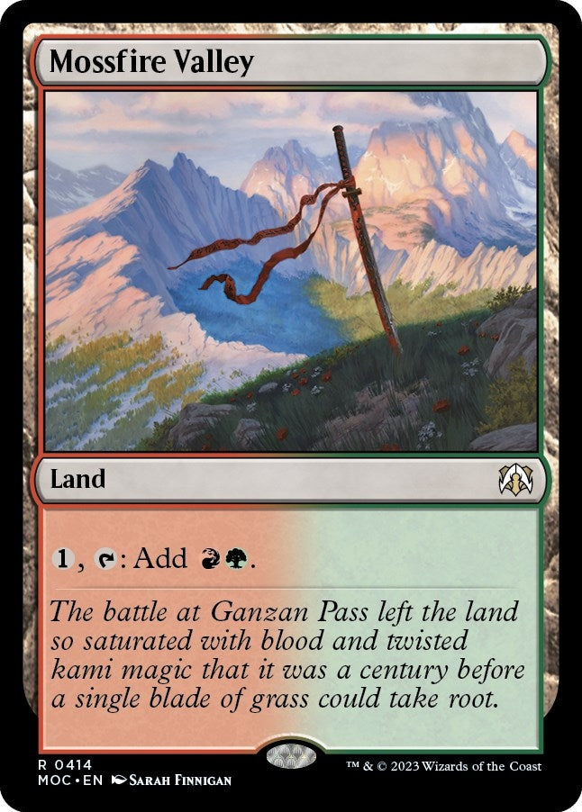 Image for Mossfire Valley (414) [March of the Machine] - Magic: The Gathering