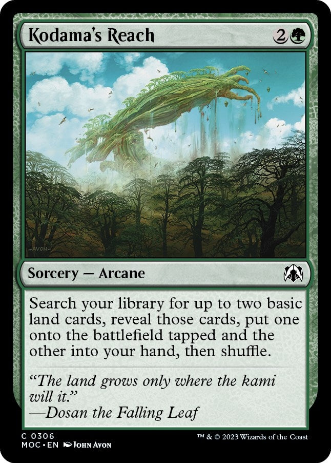 Image for Kodama's Reach (306) [March of the Machine] - Magic: The Gathering