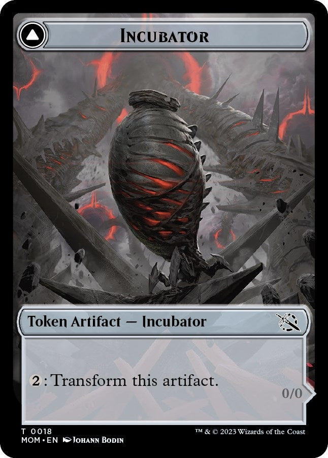 Image for Incubator (0018) // Phyrexian (0018) Double-Sided Token (18) [March of the Machine] - Magic: The Gathering