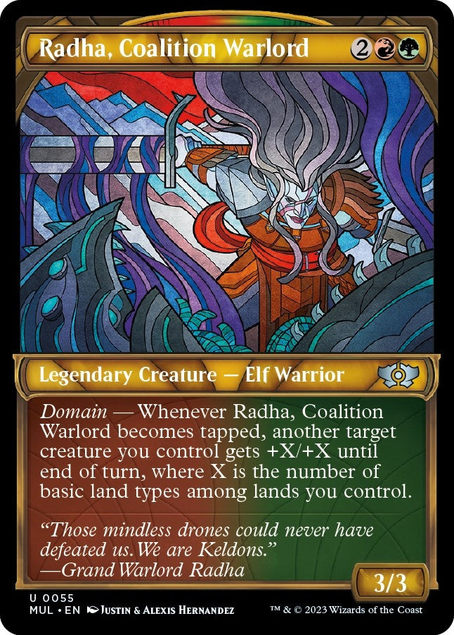 Image for Radha, Coalition Warlord (55) [March of the Machine: Multiverse Legends] - Magic: The Gathering