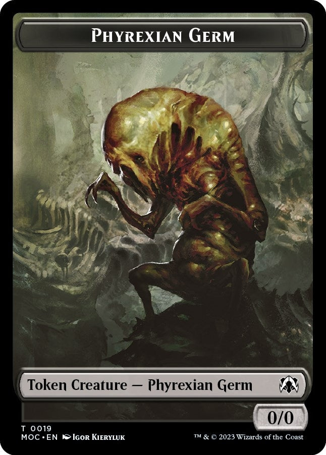 Image for Phyrexian Germ // Myr Double-Sided Token (19 // 38) [March of the Machine] - Magic: The Gathering